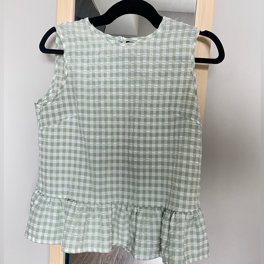 Shein gingham blouse